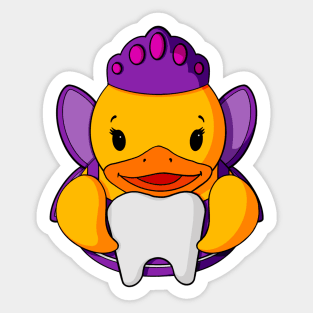 Tooth Fairy Rubber Duck Sticker